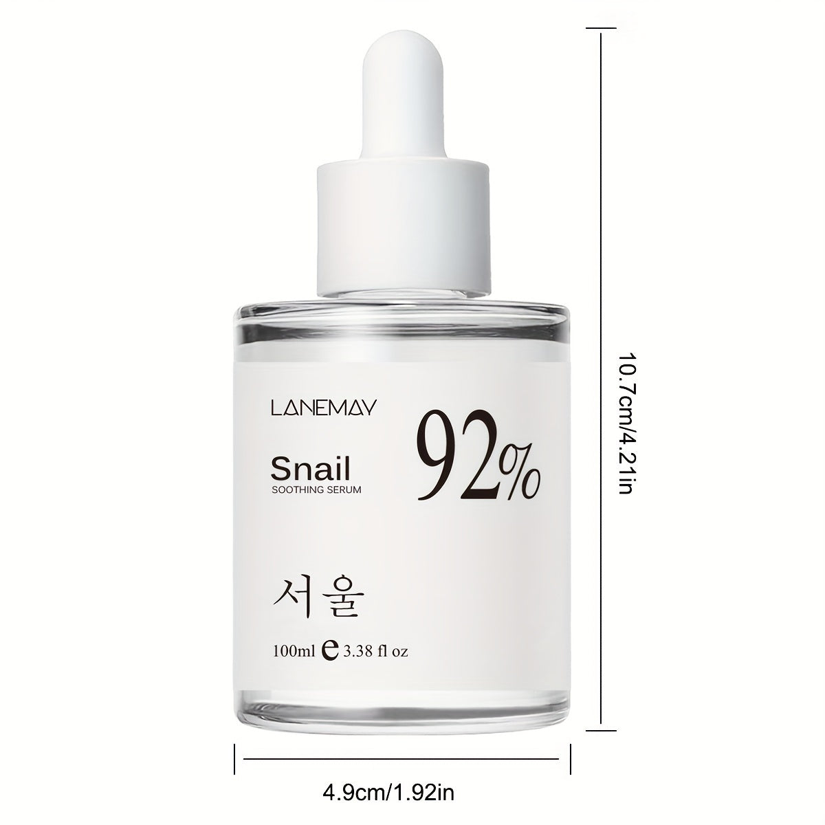 Snail Mucin Soothing Serum 3.38 Fl.Oz/100ml, Aging Resisting Face Serum For Dull Skin, Hydrating, Firming, Repairing, Sensitive Skin, Korean Skincare