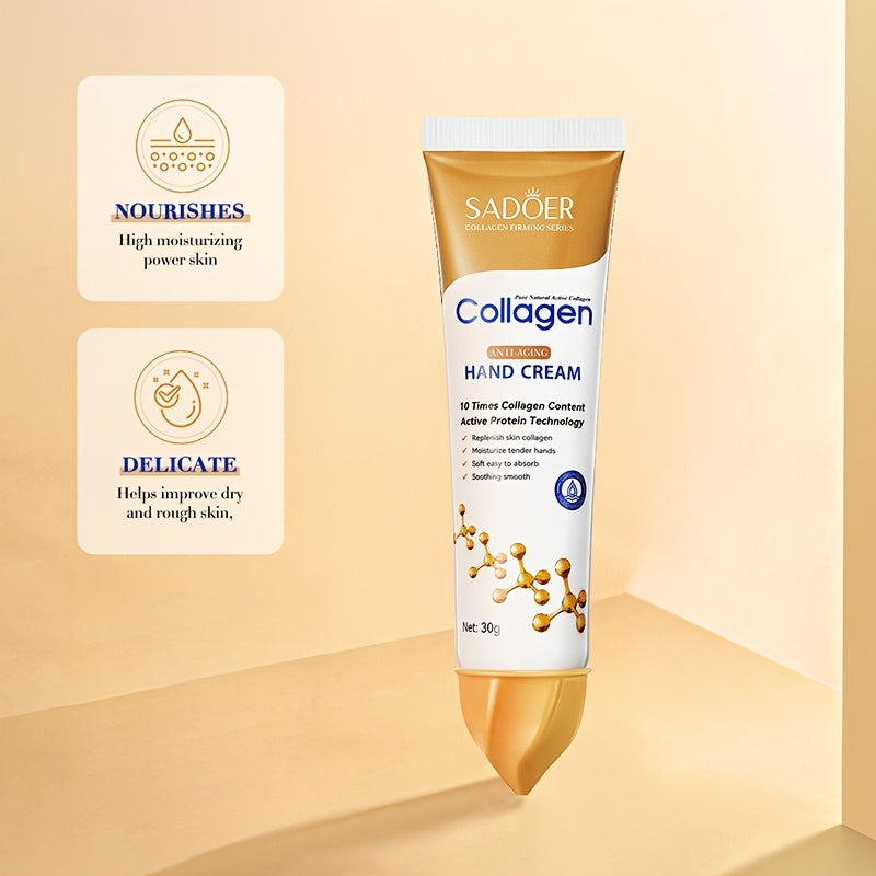 Huin Skincare Collagen Hand Cream – Deep Hydration & Youthful Glow for Every Skin Tone, Hypoallergenic Moisture Care for Autumn & Winter (1/3pcs Set)