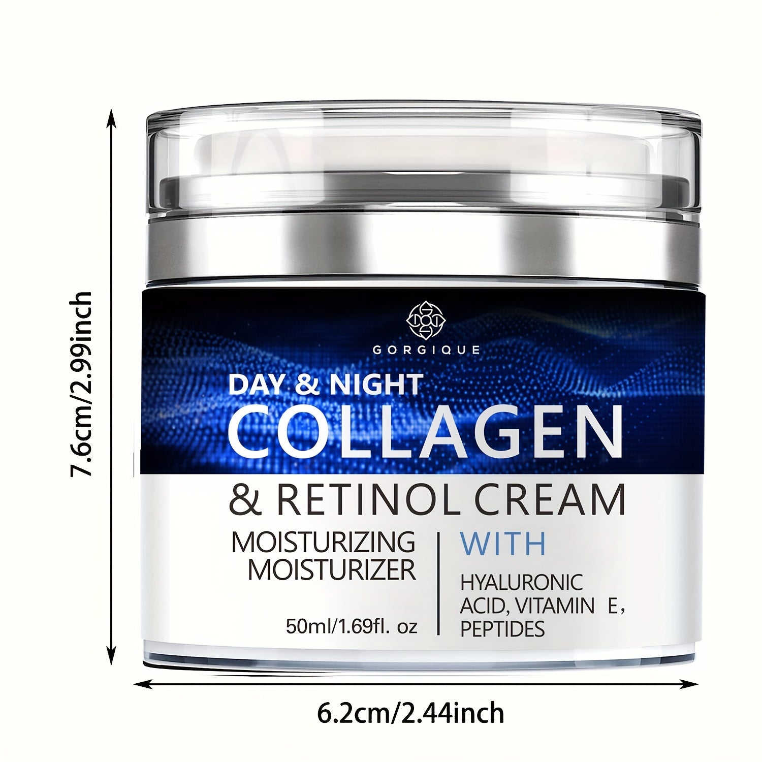 Huin Skincare Collagen Face Cream with Retinol & Hyaluronic Acid – Day & Night Moisturizer for Firm, Youthful, and Hydrated Skin
