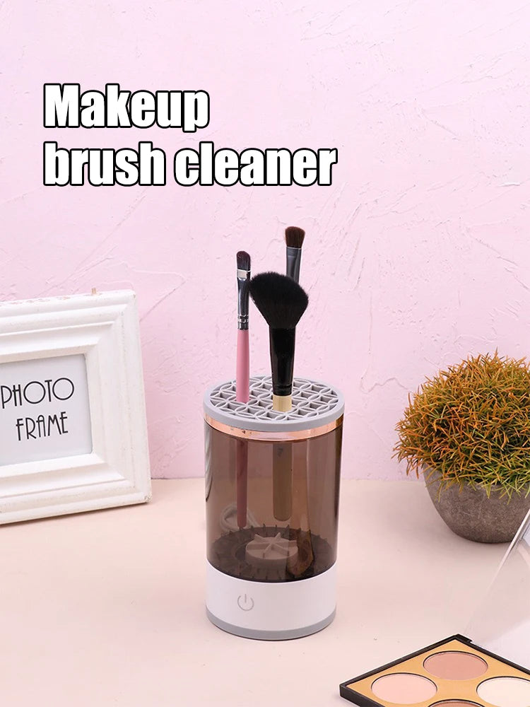 Huin Skincare Automatic Makeup Brush Cleaner – Deep Clean Rotating Brush Washer | One-Click Operation for All Makeup Brushes