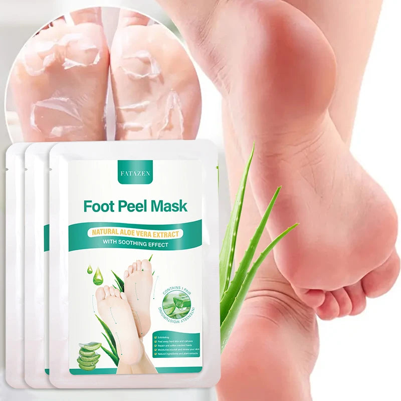Huin Skincare Aloe Foot Peel Mask – Soothing & Brightening Treatment for Dry, Rough, and Cracked Feet | Smooth, Soft & Revitalized Skin