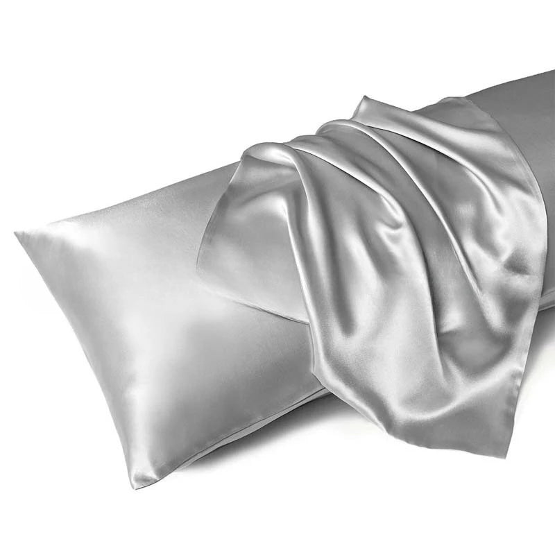 Huin Skincare Satin Pillowcase – 1 Pair, Skin-Friendly & Anti-Allergy | Breathable Polyester Satin with Envelope Closure, Machine Washable