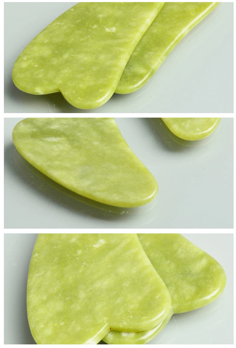 Huin Skincare Gua Sha Face Roller – Jade Massage Tool for Facial Lifting, Sculpting & Relaxation | Improves Circulation & Enhances Natural Glow