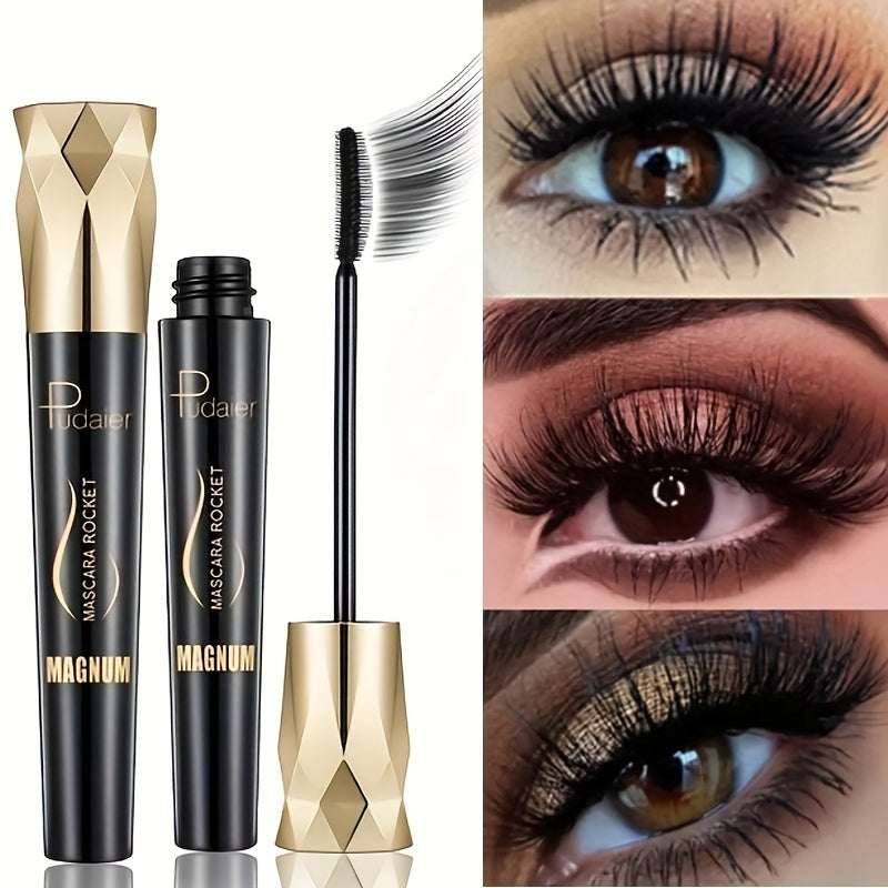 Huin Skincare Bold Lash Fiber Mascara – Waterproof, Smudge-Proof Perfection for Full, Voluminous Lashes All Day | Clean, Plant-Based Formula