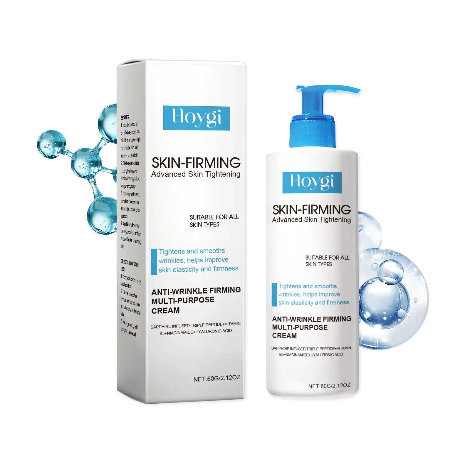 Huin Skincare Body Firming Cream – Nourishing & Moisturizing Formula to Lift, Brighten & Improve Skin Elasticity | Reduces Fine Lines & Sagging
