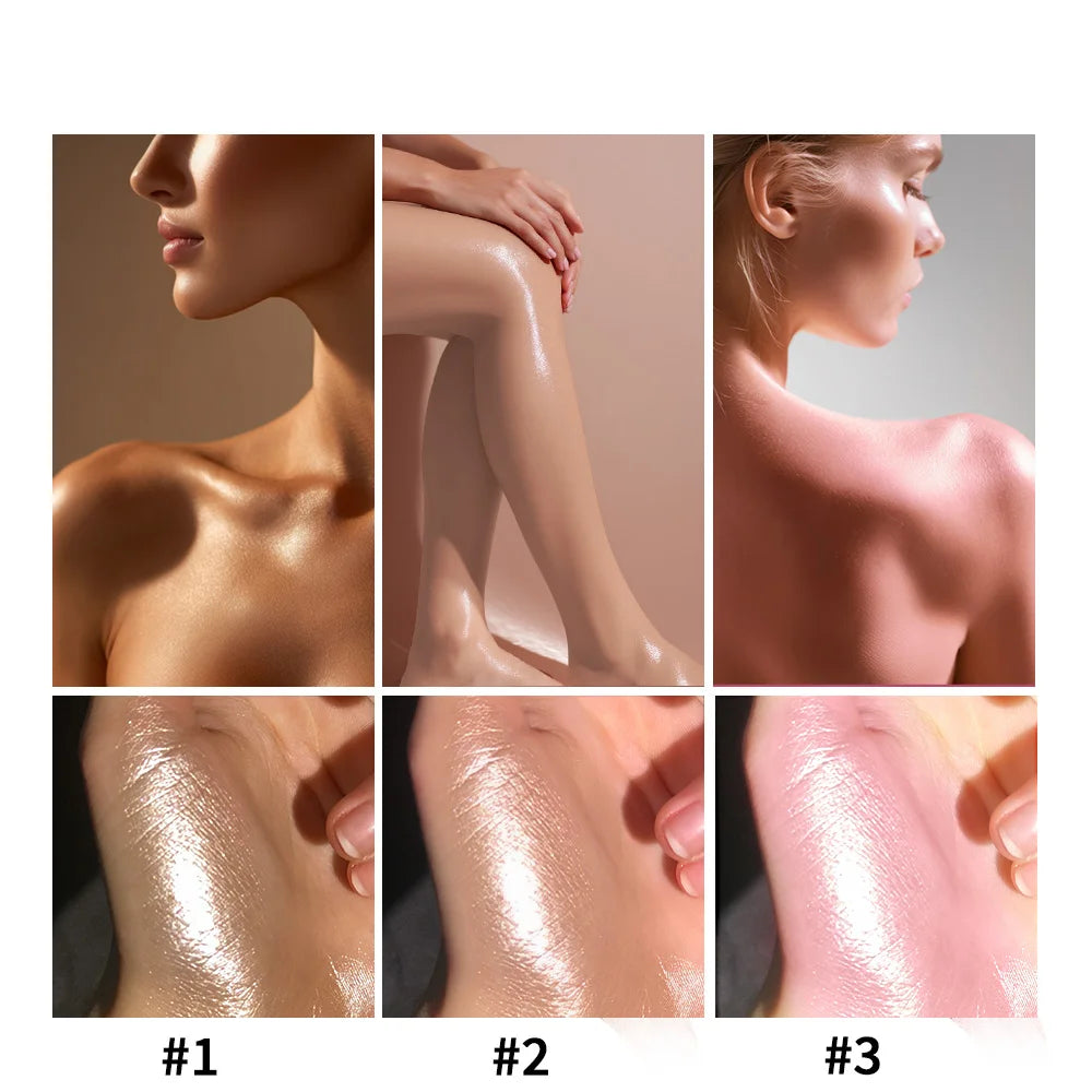 Huin Skincare Glowmotions Body Oil – Hydrating & Softening Shimmer Oil with Brazilian Bronze Glow | 100ml Non-Greasy, Non-Sticky Formula for Radiant Skin