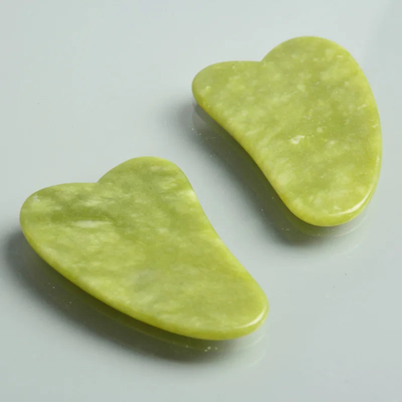 Huin Skincare Gua Sha Face Roller – Jade Massage Tool for Facial Lifting, Sculpting & Relaxation | Improves Circulation & Enhances Natural Glow