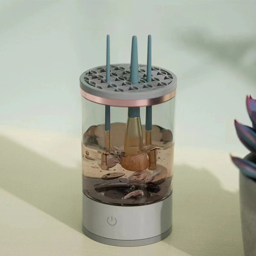 Huin Skincare Automatic Makeup Brush Cleaner – Deep Clean Rotating Brush Washer | One-Click Operation for All Makeup Brushes