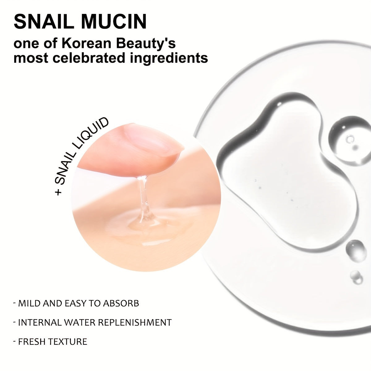 Snail Mucin Soothing Serum 3.38 Fl.Oz/100ml, Aging Resisting Face Serum For Dull Skin, Hydrating, Firming, Repairing, Sensitive Skin, Korean Skincare