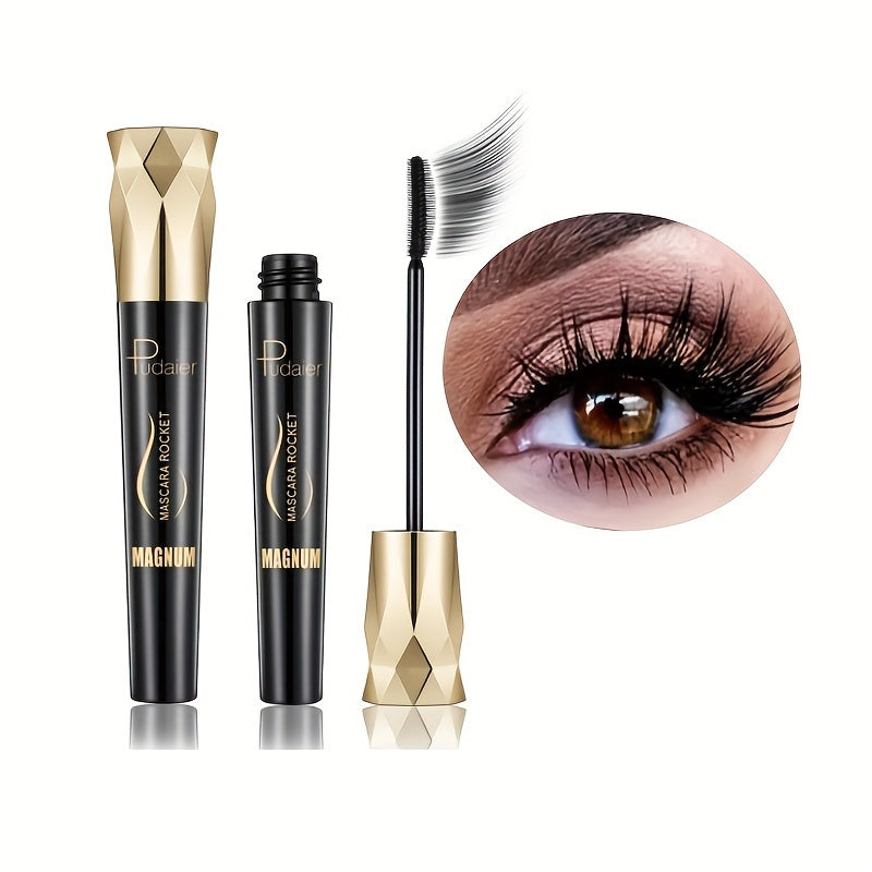Huin Skincare Bold Lash Fiber Mascara – Waterproof, Smudge-Proof Perfection for Full, Voluminous Lashes All Day | Clean, Plant-Based Formula