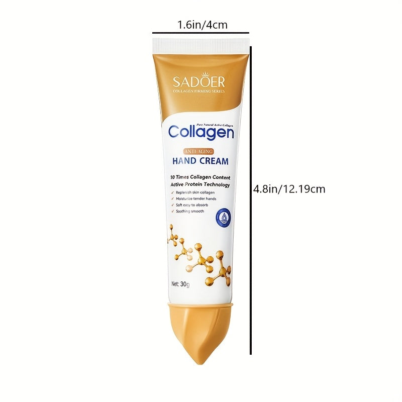 Huin Skincare Collagen Hand Cream – Deep Hydration & Youthful Glow for Every Skin Tone, Hypoallergenic Moisture Care for Autumn & Winter (1/3pcs Set)